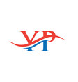 yp linked logo for business and company identity vector image