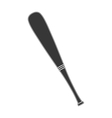 baseball bat equipment icon vector image