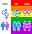 couple symbols vector image