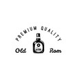 rum bottle and glass of craft beer icon pub bar vector image