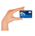 credit card vector image