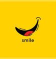 smile logo for banner design and elegant template vector image