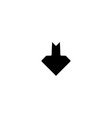 download or upload icon simple style drag vector image