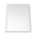 Empty white notebook template Royalty Free Vector Image