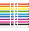 set of colorful web buttons vector image