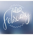 decorative card with handdrawn lettering vector image