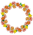 floral wreath vector image