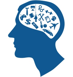 Male mind Royalty Free Vector Image - VectorStock
