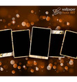 antique distressed photoframes vector image vector image