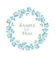 blue forget me not flowers vector image