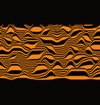 retro tiger stripes distorted backdrop procedural vector image