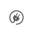 electric plug socket icon symbol design vector image
