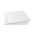 square beermat bierdeckel isolated on white vector image vector image