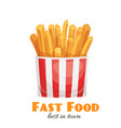 french fries vector image