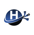 global electricity letter h vector image vector image