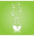 life from a test tube vector image vector image