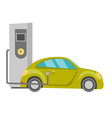power supply for electric car charging vector image