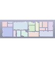 strips and pieces of torn colored paper vector image