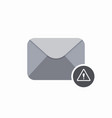 alert email letter mail message send warning icon vector image vector image