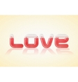 love poster over nice background vector image