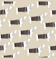 seamless pattern with dachshunds and hand drawn vector image vector image