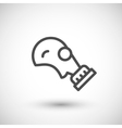 gas mask line icon vector image
