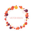 multicolored round banner vector image