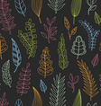 seamless pattern with leaves vector image