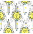 sun modern seamless pattern vector image vector image