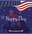 celebrate happy 4th of july - independence day vector image