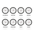 time zone world vector image vector image