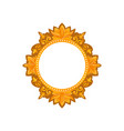 set vintage gold frames elegant picture vector image