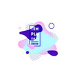 gradient abstract banners with flowing shapes vector image