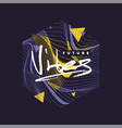 expressive geometric t shirt vector image vector image