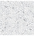gentle silver grey lace roses seamless vector image