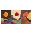 mid century modern minimalist art print abstract vector image