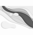 modern origami paper art abstract white vector image vector image