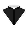 catholic priest dress icon vector image
