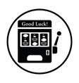 one-armed bandit icon vector image