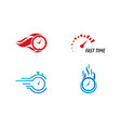 fast time logo vector image