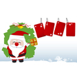 santa claus design for christmas vector image