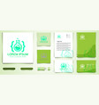 code lab logo and business branding template vector image vector image