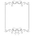 vintage floral frame vector image