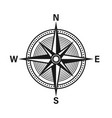 vintage marine wind rose nautical chart vector image