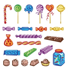 Candies set Royalty Free Vector Image - VectorStock