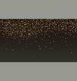 golden glitter falling down shining sparkle vector image