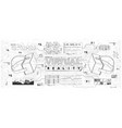 hud ui for virtual reality glasses futuristic vector image