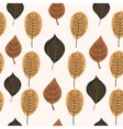 seamless pattern with leaves vector image