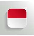 button - indonesia flag icon vector image