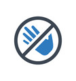 do not touch icon vector image vector image
